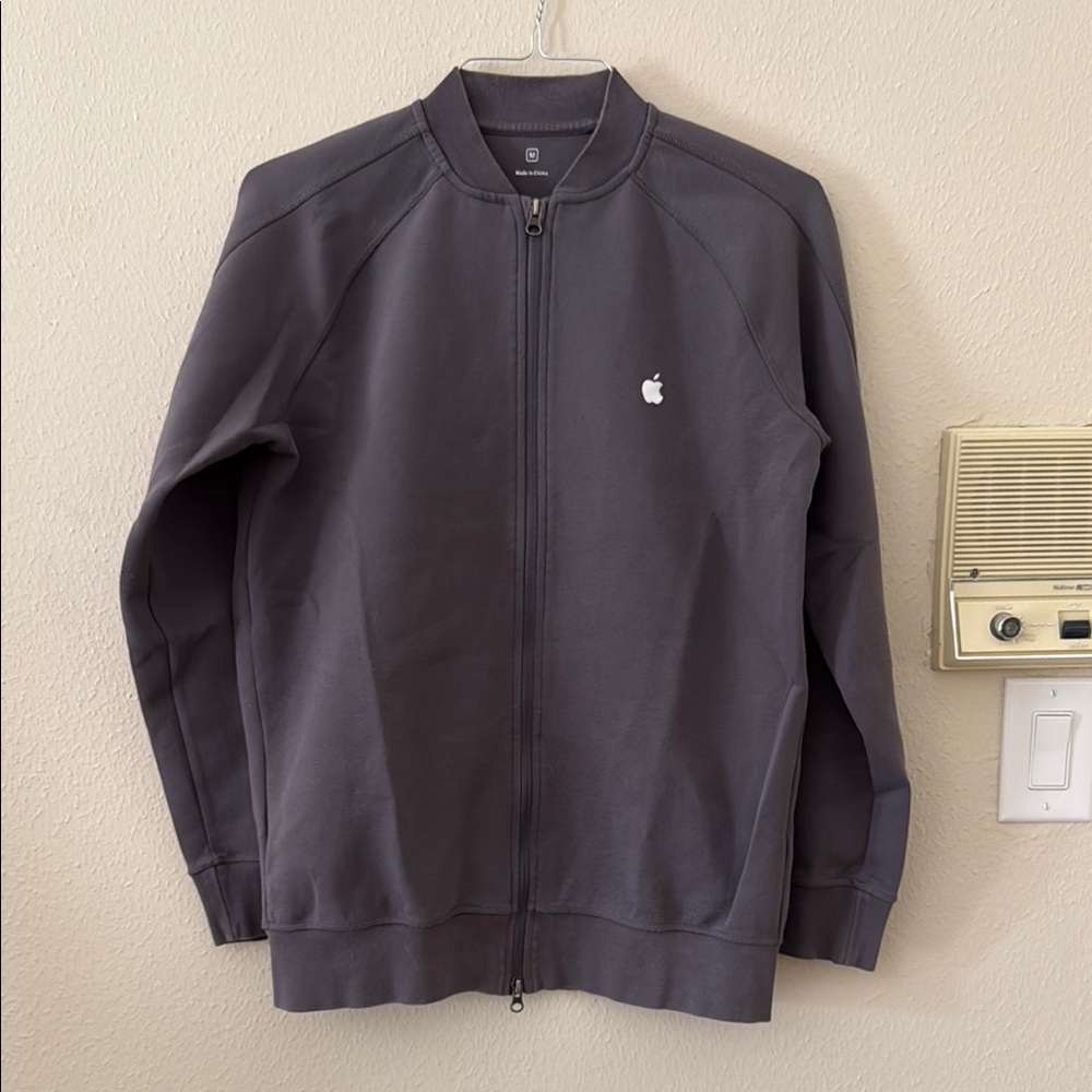 Apple Gray Zip Up